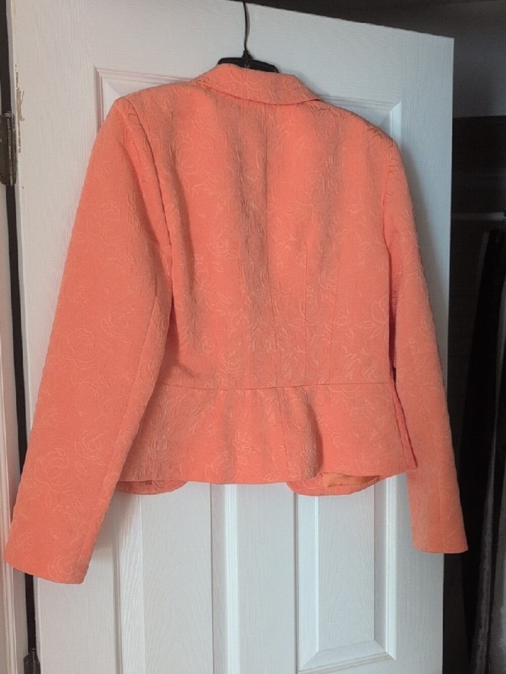 Cache Peach Floral Jacquard Blazer - Picture 3 of 8